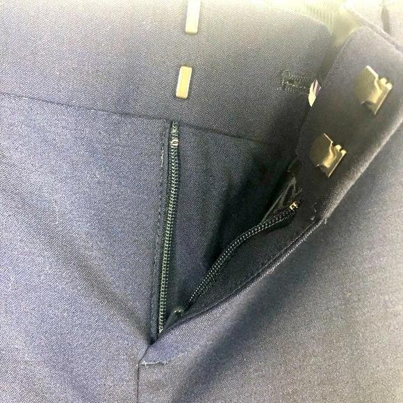 Banana Republic Navy blue  Martin trouser wool blend lined size 0S - Picture 3 of 11